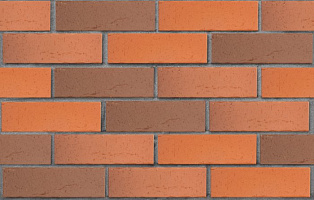 Клинкер фасадный красный флэш Ричмонд