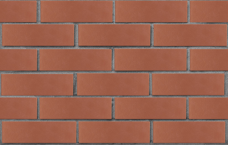 Кирпич лицевой пустотелый тёмно-красный гладкий