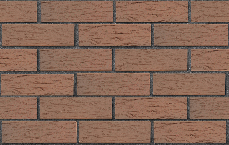 Кирпич лицевой пустотелый светло-коричневый флэш ультра рустик