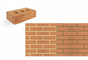 Кирпич одинарный полнотелый рядовой с рифлеными гранями М 200