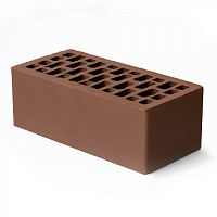 Облицовочный кирпич СВЕТЛО-КОРИЧНЕВЫЙ гладкий 1,4 NF