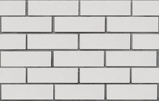 Клинкер фасадный белый Вернамо гладкий