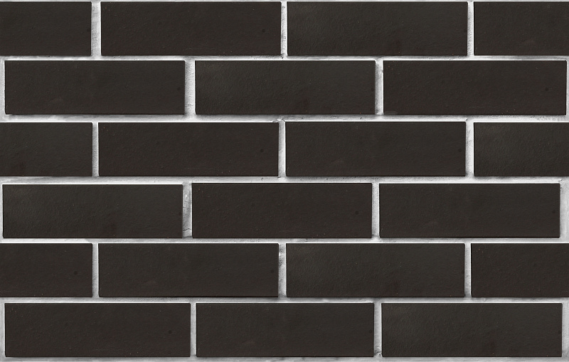 Клинкер фасадный черный Рейкьявик матовый