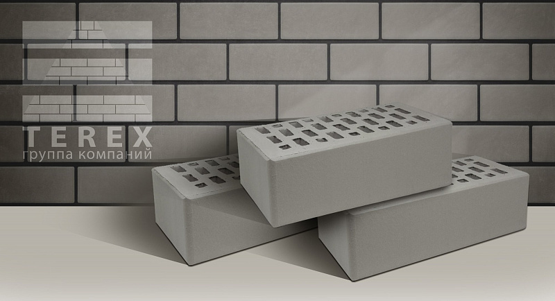 Кирпич TEREX Серый утолщенный
